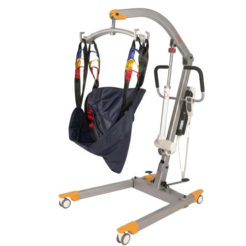 doudouX 3-in-1 Electric Patient Lift with luxury high-back sling and 450 lb capacity